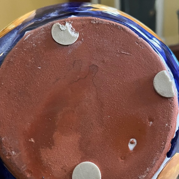 lovely vintage studio pottery majolica jug - Picture 5 of 7